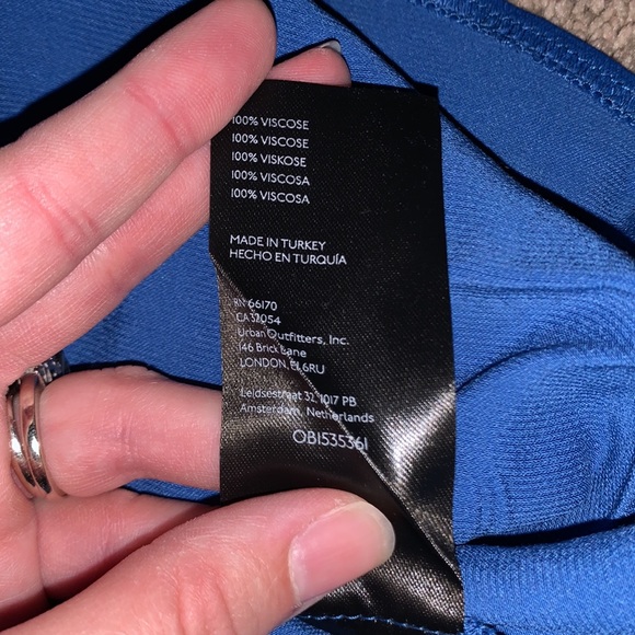 NWT Anthropologie Royal Blue Mini Dress Size 10 - Picture 8 of 14